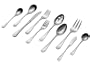 J.A. Henckels Premier Series Manor 45-Piece Stainless Steel Flatware Set, Service for 8