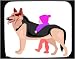 Mouse Pad with body, individuals, individual, humans, german, person, dog, human, boy, persons, shepherd, guard, people