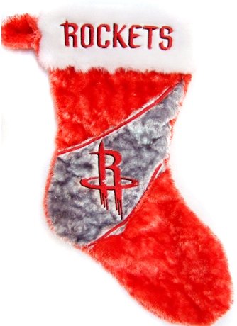 Houston Rockets NBA Colorblock Himo Plush Stocking