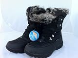 Women's Skills 100% Waterproof Winter Snow Walking Boots Lace Black