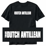 T-Shirt Black  True Dutch Antillean  Netherlands Antilles Country