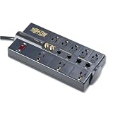 Tripp Lite Protect It! Surge Suppressor, 8 Outlets, 10ft Cd, Tel/Coax/Ethernet, 3690 Joules