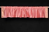 Pink Sari Rod Pocket / Pole Top Valance - Pair