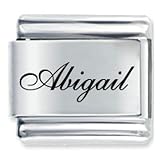Name Abigail Italian Charms Bracelet Link