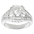 Silvertone Round, Marquise, and Emerald-cut Cubic Zirconia Ring