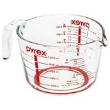 Pyrex Accents 4-Cup Measuring Cup with Lid- Red