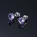 IBLUE Jewelry 9 Pairs Stainless Steel Womens CZ Stud Earrings Set Piercing