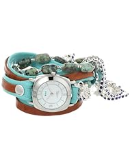 La Mer Collections Womens LMMULTI2002 Austin Crystal Stones Wrap Watch