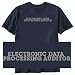 T-SHIRT NAVY BLUE  SIMPLE WORD ELECTRONIC DATA PROCESSING AUDITOR 