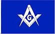Masonic (White) Flag - 3 foot by 5 foot Polyester (NEW)