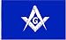 Masonic (White) Flag - 3 foot by 5 foot Polyester (NEW)