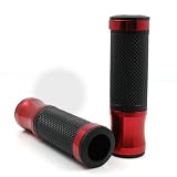 Dual Sport Racing Moto ATV Red Black Rubber Gel Handlebar Mount Gear Grips 7 8 For... by Astra Security