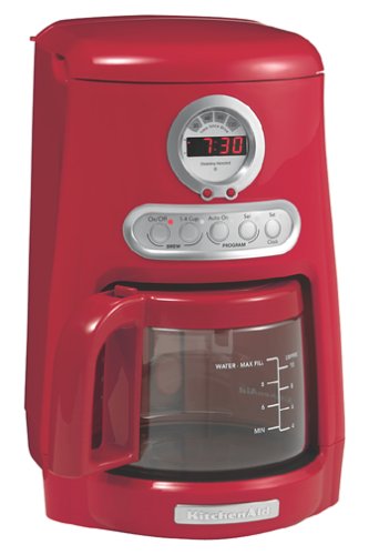 KitchenAid Javastudio Series 10 Cup Programmable Red Coffee Maker - KCM511ER / KCM511ER - Red
