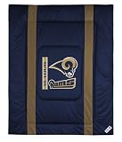 ST. LOUIS RAMS OFFICIAL LOGO TWIN SIZE JERSEY COMFORTER