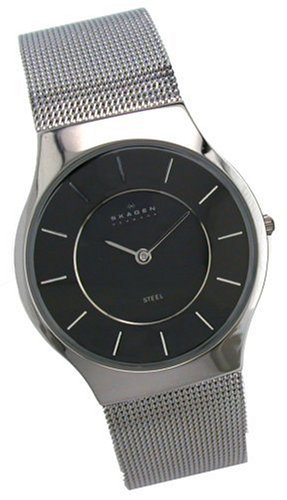 Skagen Herrenarmbanduhr Slimline Stahl 233LSSB