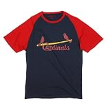 MLB St. Louis Cardinals Paratrooper Short Sleeve Tee, Navy/Red, X-Large
