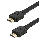 PLANEX ハイスピードHDMIフラットケーブル2m(ブラック) PL-HDMI02FB