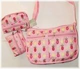 Pineapple Purse Tote with Bonus: Coin Purse & Cosmetic Bag