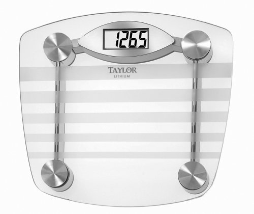 HealthPersonalCare: Taylor 7507 Lithium Tempered Glass and Chrome Scale