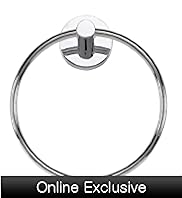 Contemporary Chrome Towel Ring