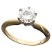 14K Two Tone 1.00 CTW Moissanite Engagement Ring