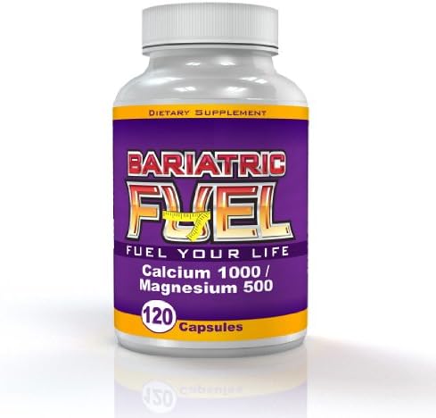Bariatric Fuel- Calcium/Magnesium with 1000 milligrams of Calcium per serving- Capsule Formulation- 120 Capsules- Surgeon formulated for use after Gastric Bypass, Gastric Sleeve, Gastric Band, and Duodenal Switch. 100% SATISFACTION GUARANTEE!