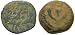 Judean Kingdom, Judah Aristobulus I (Yehudah), 104 - 103 B.C.; Bronze Prutah