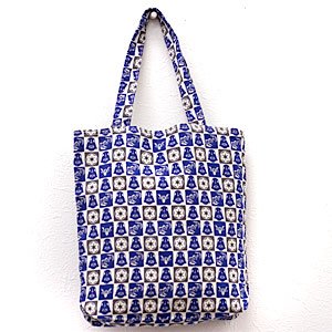 スターウォーズ　STAR WARS　和柄　手さげバッグ　市松　ダーズベーダー　SW-バッグ-06