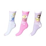 Disney Princess Belle Cinderella Girls Slipper Sox 3pk