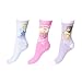 Disney Princess Belle Cinderella Girls Slipper Sox 3pk