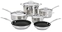 Cuisinart Chef's Classic Nonstick Stainless 10-Piece Cookware Set