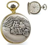 Pocket Watch - Jacques du Manoir Brass Case Motorcycle Watch