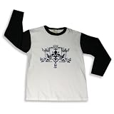 City College by Wes and Willy - Boys Long Sleeved Color Blocked Tee, White, Blue