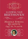 Middle String Quartets, Opp. 59, 74, and 95 (Dover Miniature Scores)