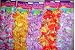 One Dozen Tropical Ruffled Hawaiian Flower Leis