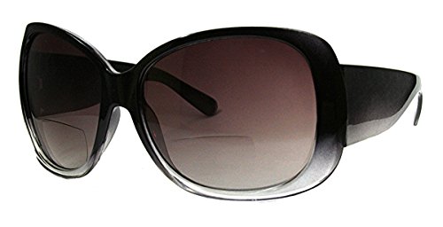 Jackie O Designer style Bifocal Sun Readers for Women - Case Included