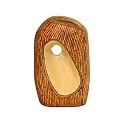 Ceramic Vase - Bamboo Brown/ Beige (10")