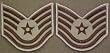 Desert Air Force Chevrons E-6 TSGT LARGE - Pair