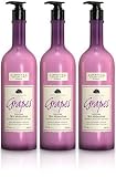 Bask 3 -pack Vineyard Collection Grapes Antioxidant Skin Moisturizer 17 Oz Bottles With Pump