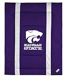 Kansas State Wildcats ( University Of ) NCAA Sideline Twin Bed/Bedding Sports Comforter