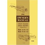 1959 JEEP TRUCK UTILITY WAGON Owners Manual User Guide by Jeep