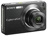 Bundle: Sony W120 Black Digital Camera 7.2MP Zoom + Free Hard Case