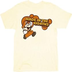 Nintendo Super Mario Made in the Eighties 80's T-Shirt Tan