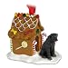 LABRADOR RETRIEVER Dog Black GINGERBREAD HOUSE Christmas Ornament 24A