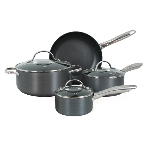 Gibson Sunbeam Leighton Hard Anodized 7-Piece Cookware Set