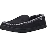 Isotoner Men's Microsuede Moc W WD Braid Flat