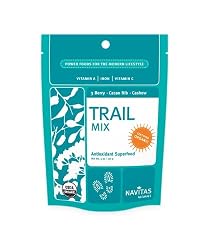 Navitas Naturals Organic 3 Berry, Cacao Nibs And Raw Cashew Trail Mix Trail Power, 16-Ounce Bag