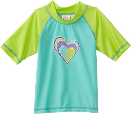 Kanu Surf Girls 7-16 Sweetheart UV Rashguard Shirt, Green, Small 8