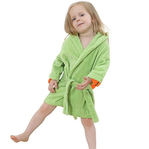IDGIRL Cartoon Animal Dinosaur Style Hooded Bathrobe Baby robe Towel