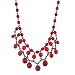 Siam Red Vintage Inspired Flapper Style Necklace